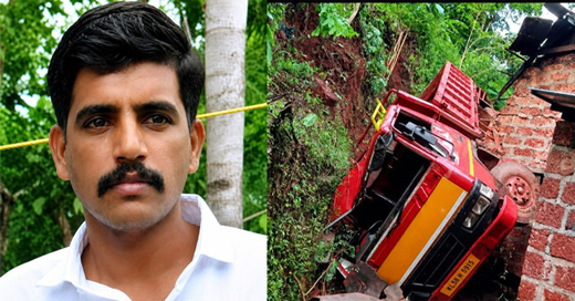 Main News Truck overturn onto house